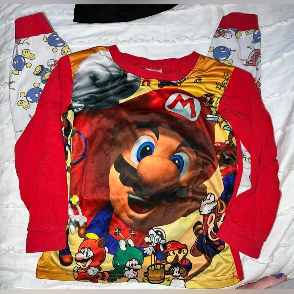 Super Mario Brother Pajamas Size 4-5